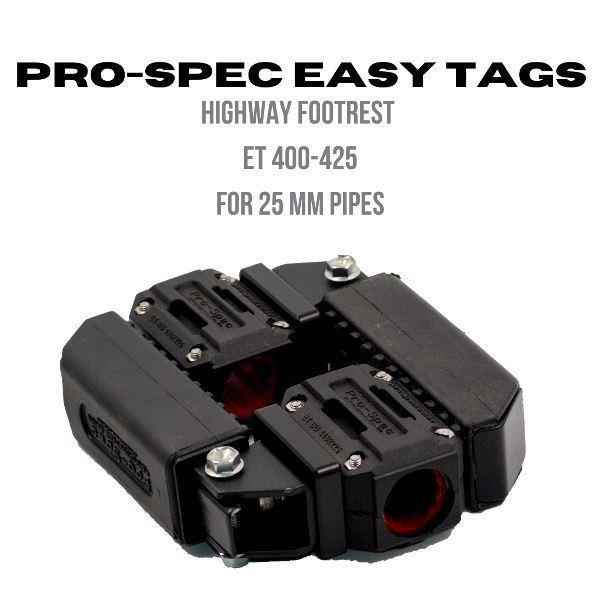 Pro-Spec Easy Tags Highway Footrest (Pair) – ET400 Series