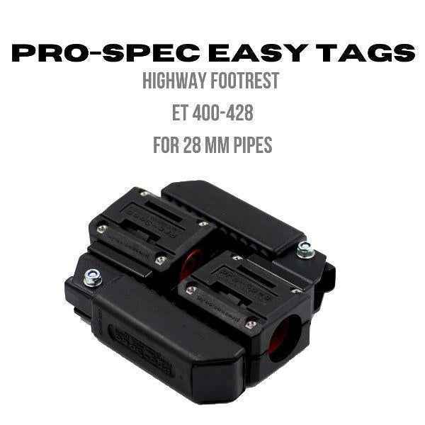 Pro-Spec Easy Tags Highway Footrest (Pair) – ET400 Series