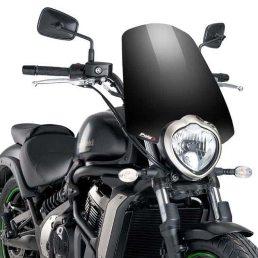 Puig Naked New Generation Touring Windshield for Kawasaki Vulcan S (Black)-8164N