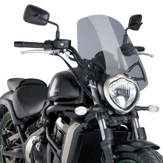 Puig Naked New Generation Touring Windshield for Kawasaki Vulcan S (Smoke)-8164H