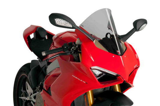 Puig - Windscreen for Ducati Panigale 1100 V4/V2 (2019-20) - Light Smoke - Riders Junction