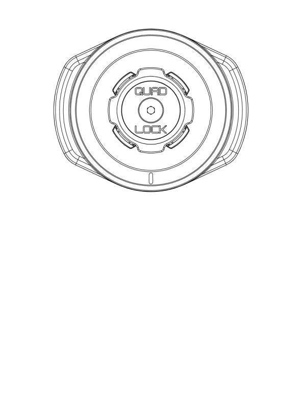 Quadlock® 12-24V Waterproof Wireless Charging Head-QLH-HW-WCH-2