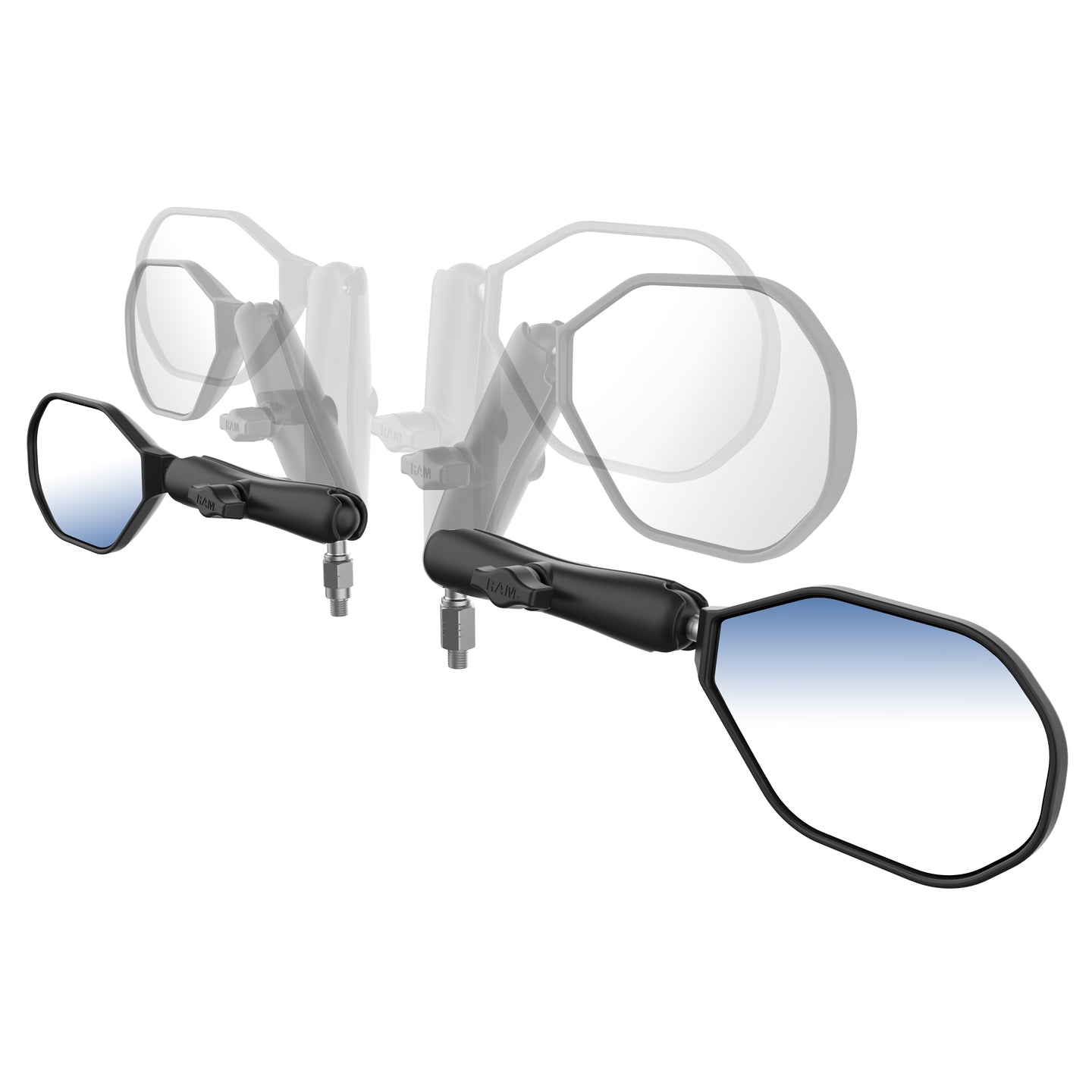 Ram Tough Mirror Kit RAM-B-349-RTA-C-465RL