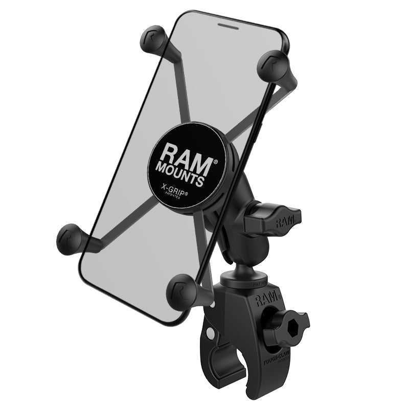 RAM® X-Grip® Large Phone Mount with Tough-Claw™ Small Clamp Base - Short - Riders Junction