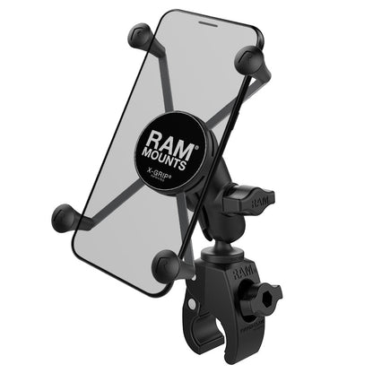 RAM® X-Grip® Large Phone Mount with Tough-Claw™ Small Clamp Base - Short - Riders Junction