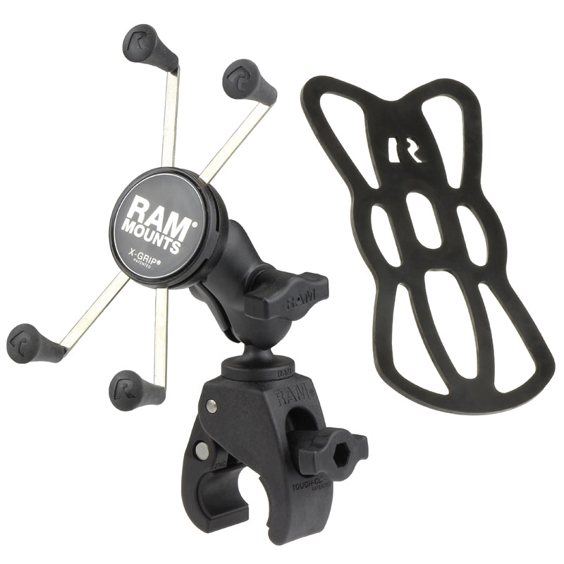 RAM® X-Grip® Large Phone Mount with Tough-Claw™ Small Clamp Base - Short - Riders Junction