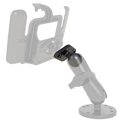 RAM Base - 2.43" x 1.31" Composite Diamond Ball Base with 1" Ball (ALU) - Riders Junction