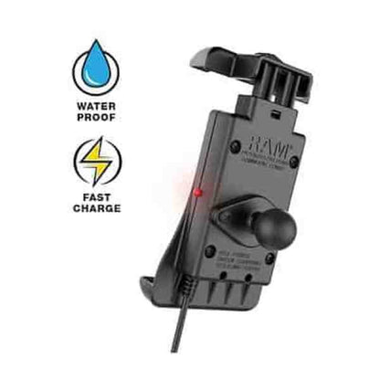 RAM-Mounts Quick-Grip Waterproof Wireless Charging Holder-RAM-HOL-UN14WB