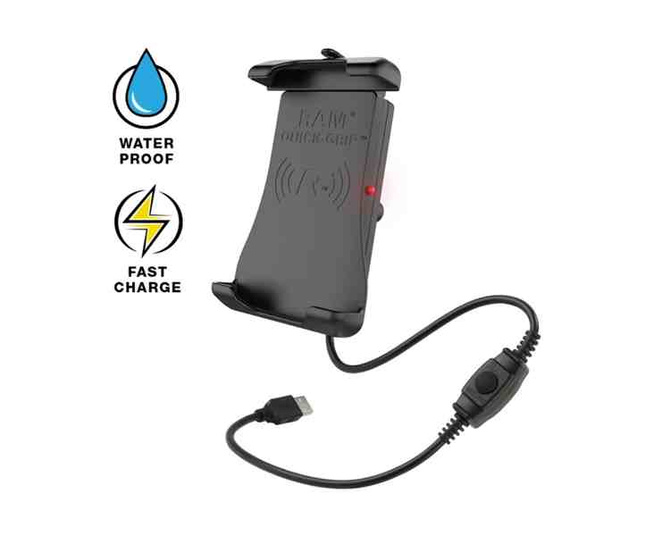 RAM-Mounts Quick-Grip Waterproof Wireless Charging Holder-RAM-HOL-UN14WB