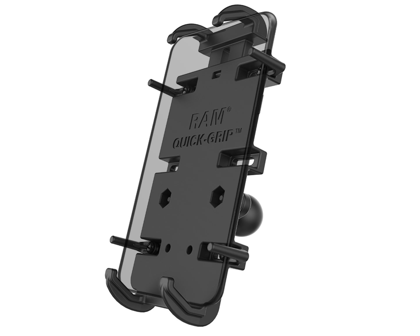 RAM Mounts Quick-Grip XL Spring Loaded Cradle with Ball - Riders Junction