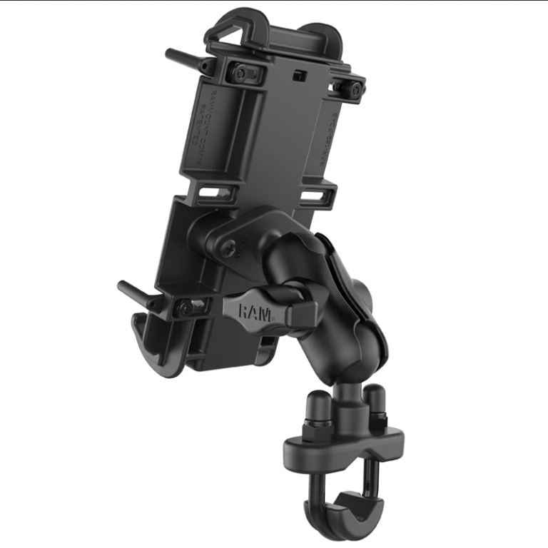 RAM Quick-Grip XL Phone Mount with Handlebar U-Bolt Base - RAM-B-149Z-A-PD4U
