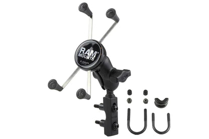 RAM SET- LARGE PHONE MOUNT WITH BRAKE/CLUTCH RESERVOIR BASE