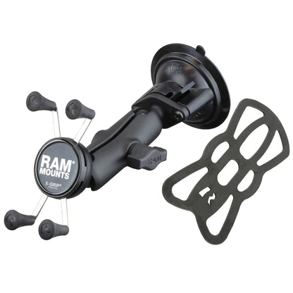 RAM SET - SUCTION CUP X GRIP PHONE CRADLE BELOW 127MM (5")