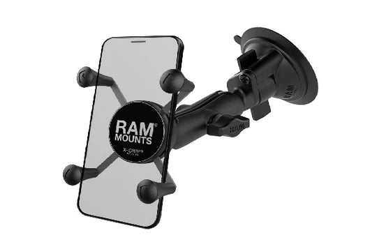 RAM SET - SUCTION CUP X GRIP PHONE CRADLE BELOW 127MM (5")