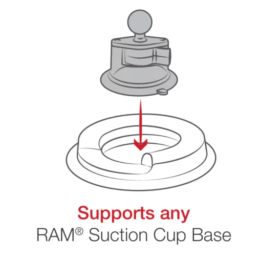 RAM Mounts Portable Friction Dashboard Base - RAP-279B
