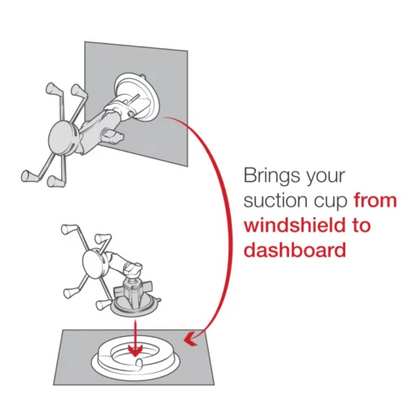 RAM Mounts Portable Friction Dashboard Base - RAP-279B