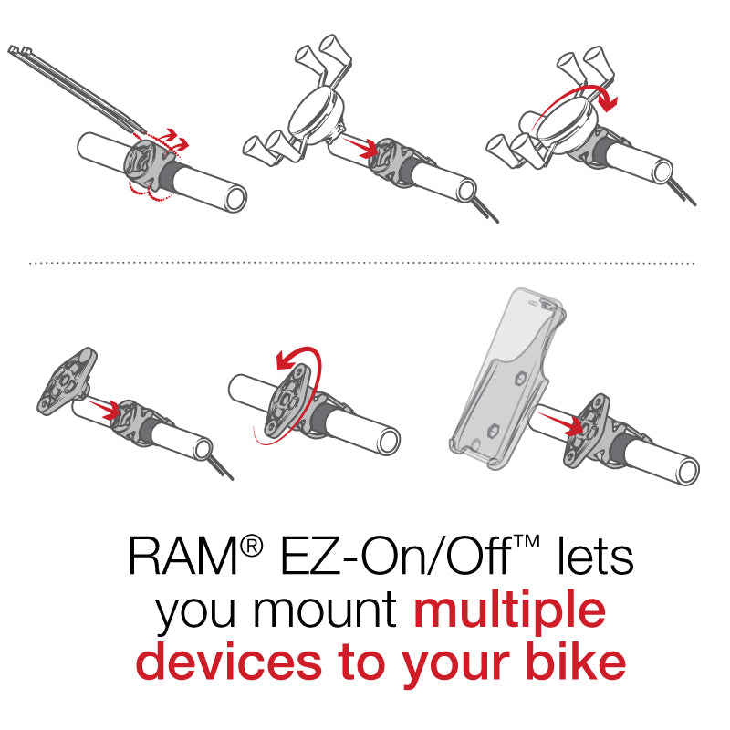 RAM® EZ-On/Off™ Bicycle Mount - RAP-274-1U