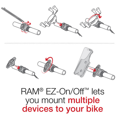 RAM® EZ-On/Off™ Bicycle Mount - RAP-274-1U