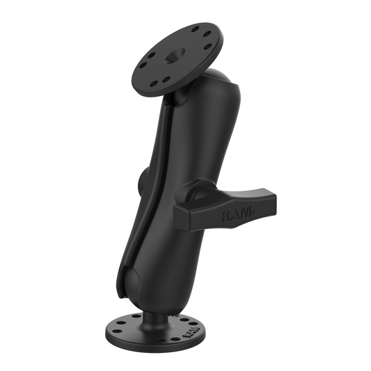 RAM® Mounts Double Ball Mount with Two Round Plates - C Size Medium (RAM-101U)