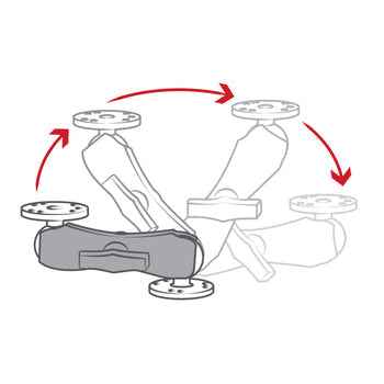 RAM® Mounts Double Socket Arm - C Size Medium (RAM-201U)