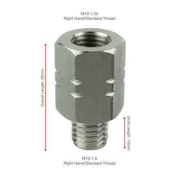 RAM® Mounts Female M10-1.25 to Male M10-1.5 Thread Adapter - 20mm Long (RAM-M10125-M1015)