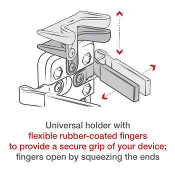 RAM® Mounts Finger-Grip™ Universal Mount with Handlebar U-Bolt Base (RAM-B-149Z-UN4U)