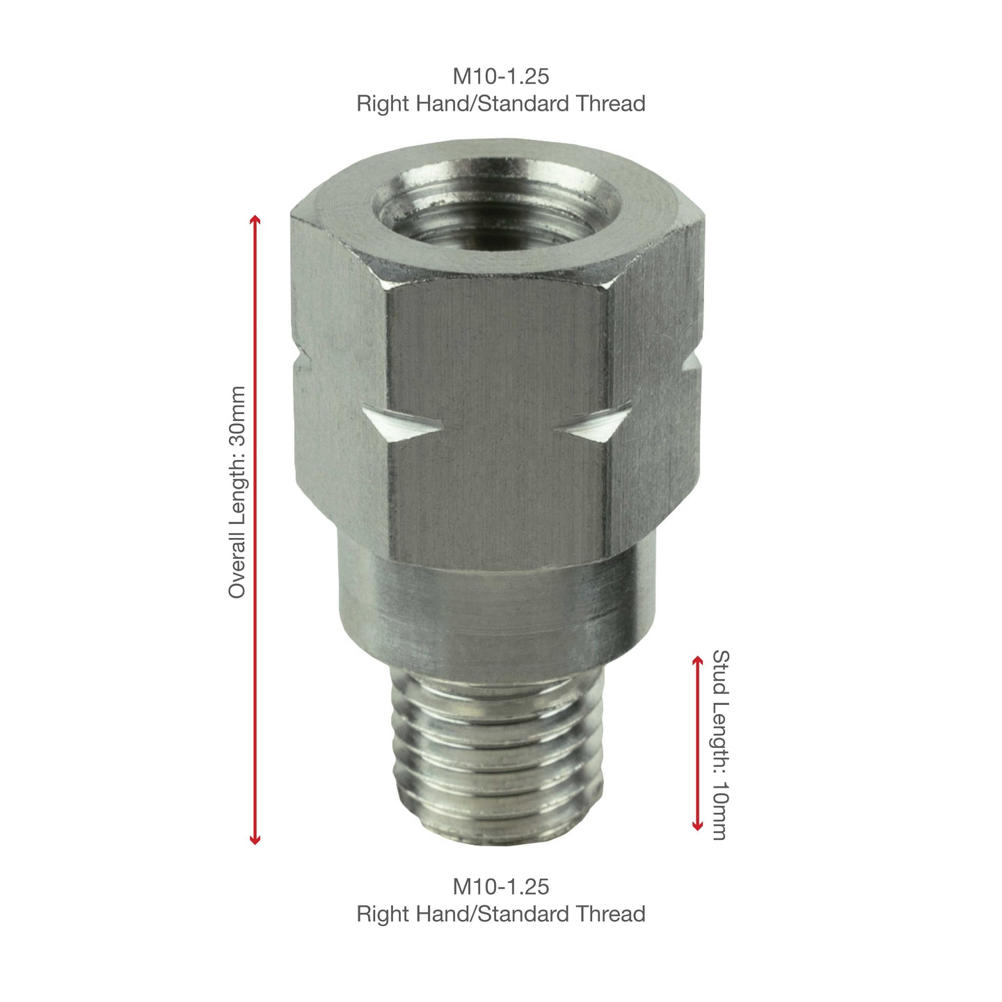 RAM® Mounts M10-1.25 Thread Extension - 20mm Long (RAM-M10125-TE)