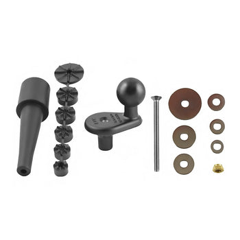 RAM® Mounts Motorcycle Fork Stem Ball Base with Rubber Expansion Plug (RAM-B-342U)