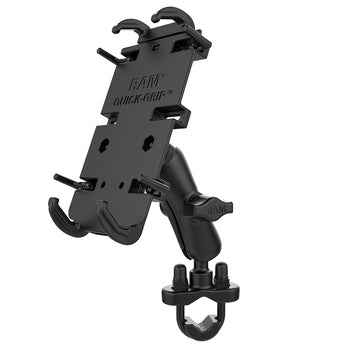 RAM® Mounts Quick-Grip XL Phone Mount with Handlebar U-Bolt Base - Medium (RAM-B-149Z-PD4U)