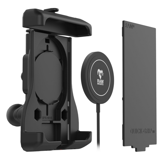 RAM® Mounts Quick-Grip™ Holder with Ball for iPhone 12 Series + MagSafe (RAM-HOL-UN15WBU)