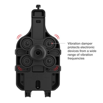 RAM® Mounts Quick-Grip™ Pro Phone Holder with Ball & Vibration Damper - RAM-HOL-PD5BVU