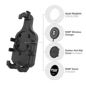 RAM® Mounts Quick-Grip™ Pro Phone Holder with Ball & Vibration Damper - RAM-HOL-PD5BVU