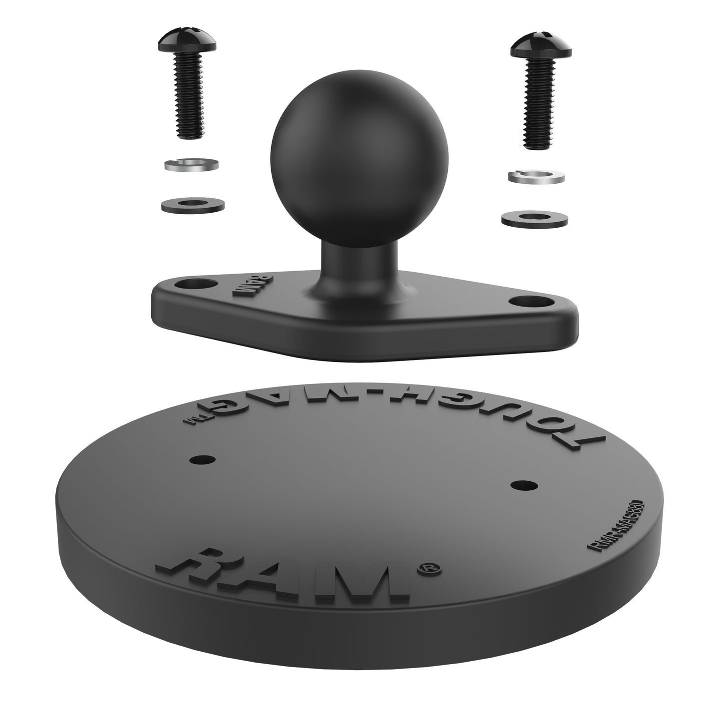 RAM® Mounts Tough-Mag™ 88MM Diameter Magnetic Ball Base - B Size (RAM-B-238-MAG88U)