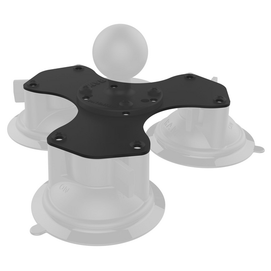 RAM® Mounts Triple Suction Cup Plate Adapter - RAM-224-3BPU