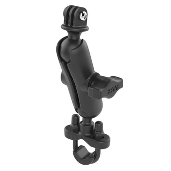 RAM® Mounts U-Bolt Double Ball Mount with Action Camera Adapter - Medium (RAM-B-149Z-GOP1U)