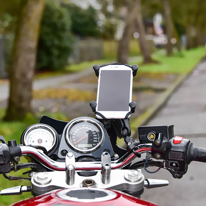 RAM® Mounts X-Grip® Large Phone Mount with Handlebar U-Bolt Base - Short (RAM-B-149Z-A-UN10U)