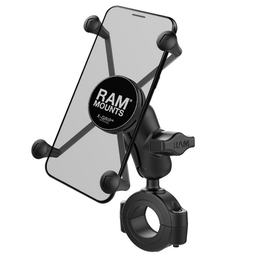 RAM® Mounts X-Grip® Large Phone Mount with Torque™ Large Rail Base - Short Arm (RAM-B-408-112-15-A-UN10)