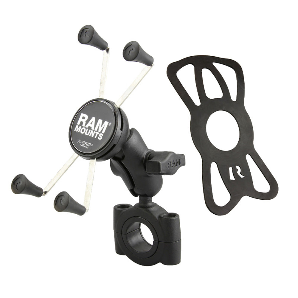 RAM® Mounts X-Grip® Large Phone Mount with Torque™ Large Rail Base - Short Arm (RAM-B-408-112-15-A-UN10)
