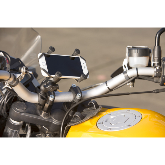 RAM® Mounts X-Grip® Phone Mount with RAM® Torque™ Medium Rail Base - Short (RAM-B-408-75-1-A-UN7U)