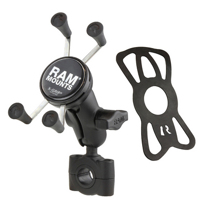 RAM® Mounts X-Grip® Phone Mount with RAM® Torque™ Medium Rail Base - Short (RAM-B-408-75-1-A-UN7U)