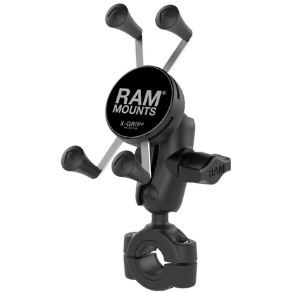 RAM® Mounts X-Grip® Phone Mount with RAM® Torque™ Medium Rail Base - Short (RAM-B-408-75-1-A-UN7U)