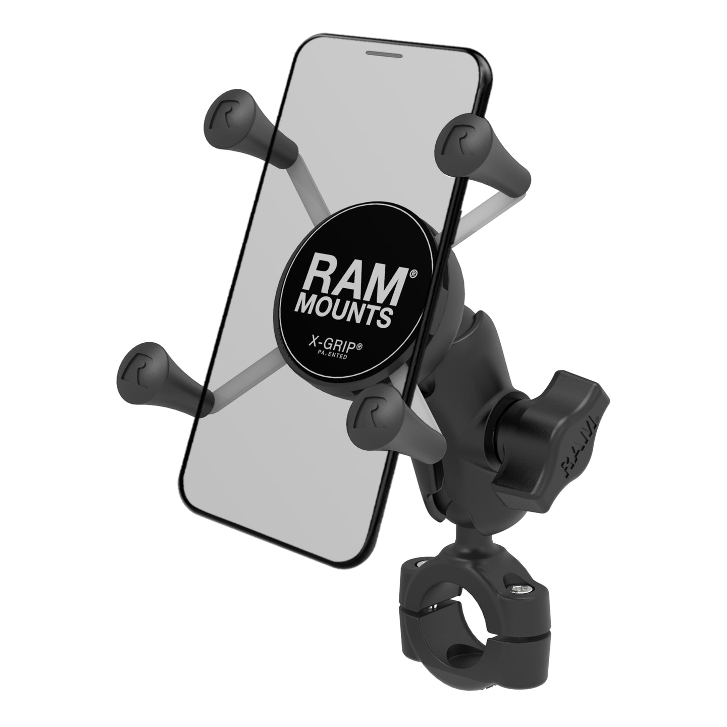 RAM® Mounts X-Grip® Phone Mount with RAM® Torque™ Medium Rail Base - Short (RAM-B-408-75-1-A-UN7U)