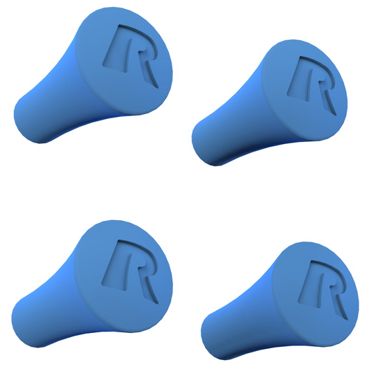 RAM® X-Grip® Blue Rubber Cap 4-Pack - RAP-UN-CAP-4-BLUEU