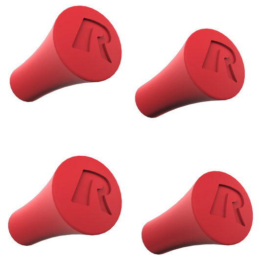 RAM® X-Grip® Red Rubber Cap 4-Pack - RAP-UN-CAP-4-REDU
