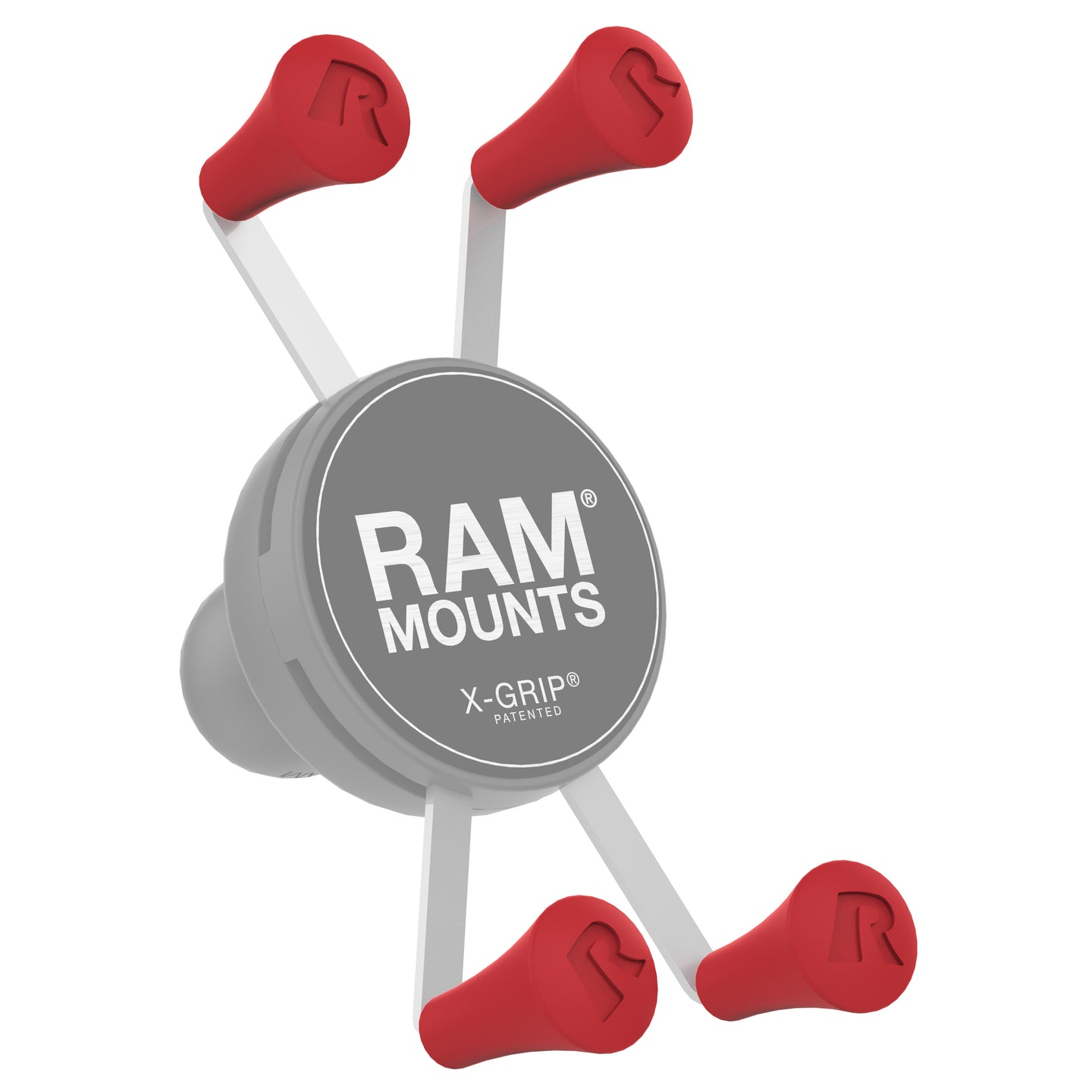 RAM® X-Grip® Red Rubber Cap 4-Pack - RAP-UN-CAP-4-REDU