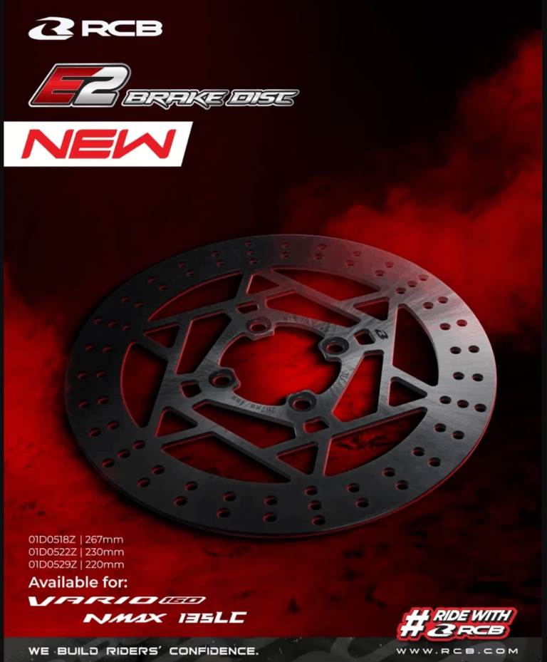 RCB Brake Disc E2 Series Yamaha Aerox 230mm Front - 01D0522Z