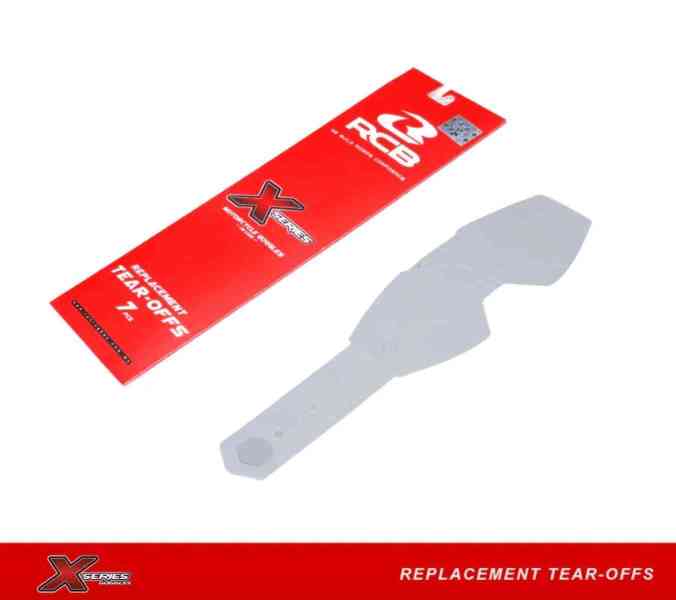 RCB-Goggles Tear Offs 7pcspack (01GL005Z)