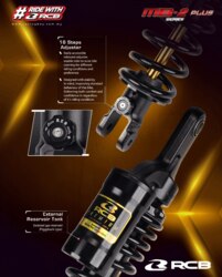 RCB MB-2 Plus Series Suspension Rear Shock Absorber For Aerox 01A0246T