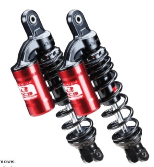 RCB MB2 Series Suspension Rear Shock Absorber Black Red 01A0180B - Riders Junction