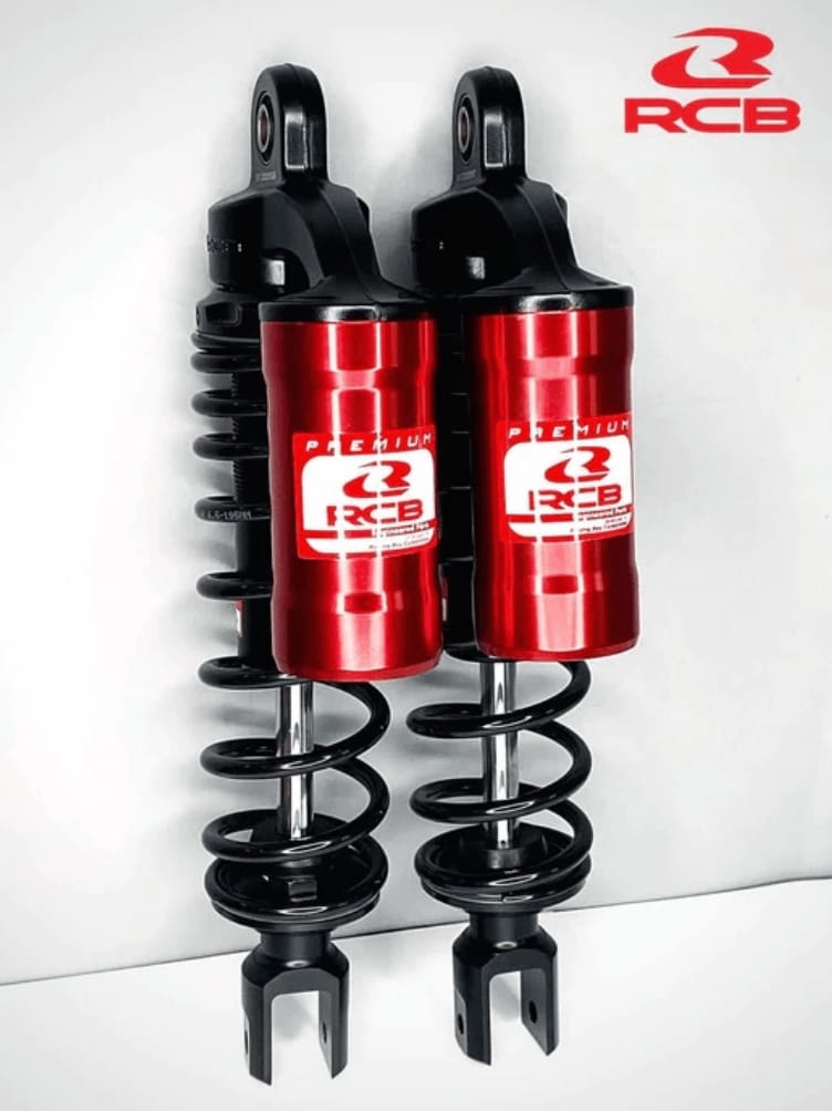 RCB MB2 Series Suspension Rear Shock Absorber Black Red 01A0180B - Riders Junction